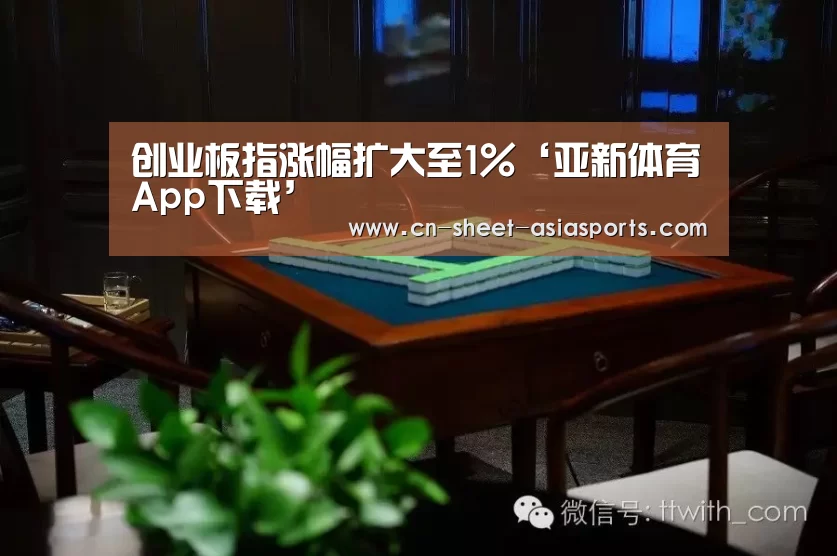 创业板指涨幅扩大至1%‘亚新体育App下载’(图2) 亚新体育App下载